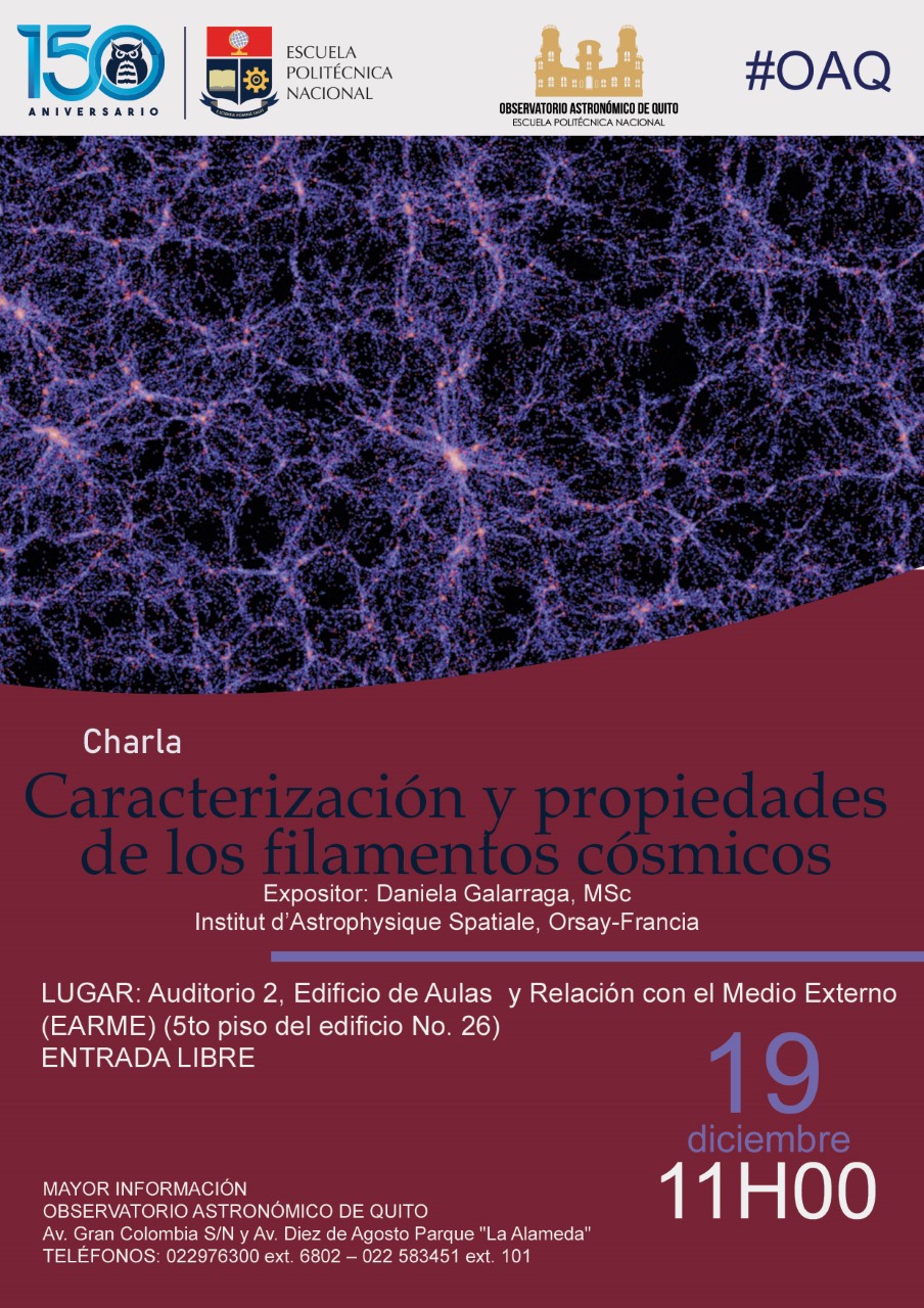 Charla: Caracterización y propiedades de los filamentos cósmicos