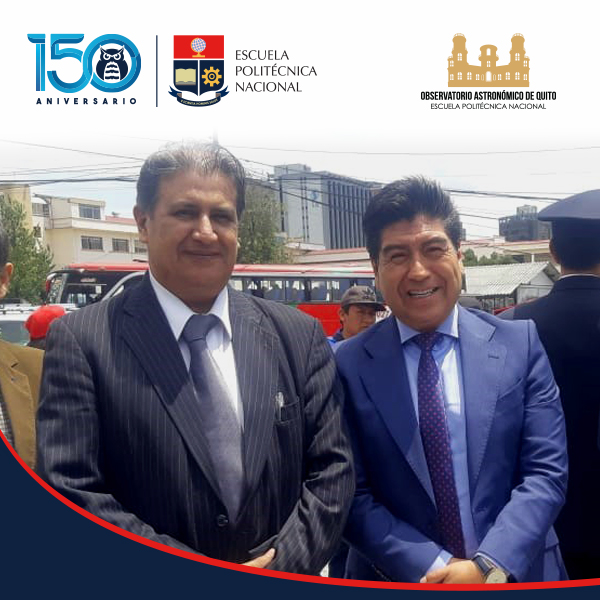 Director del OAQ en conversaciones con el Alcalde de Quito