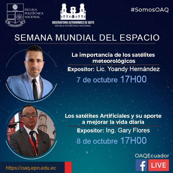 Semana Mundial del espacio-Agenda teleconferencias de divulgación