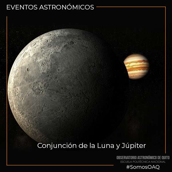 Conjunción Luna y Jupiter