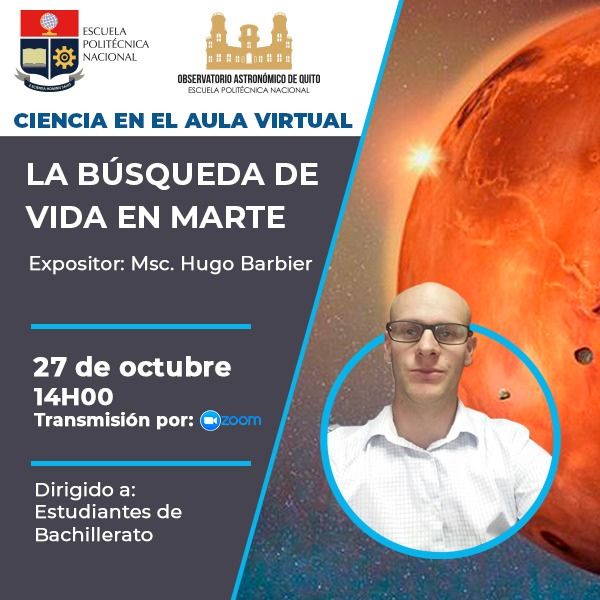 Ciencia en el Aula virtual: “La búsqueda de vida en Marte”