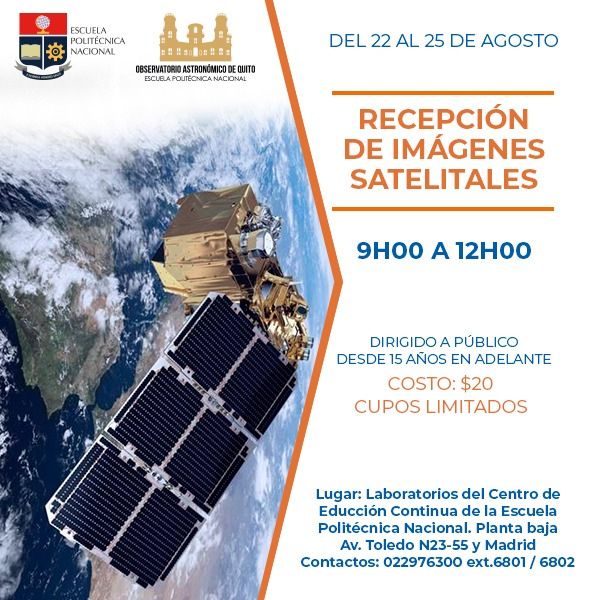 BOLETÍN INFORMATIVO: Curso de recepción de imágenes satelitales