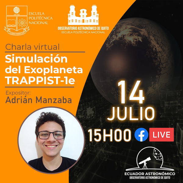 Conferencia virtual: Simulación del Exoplaneta TRAPPIST-1e