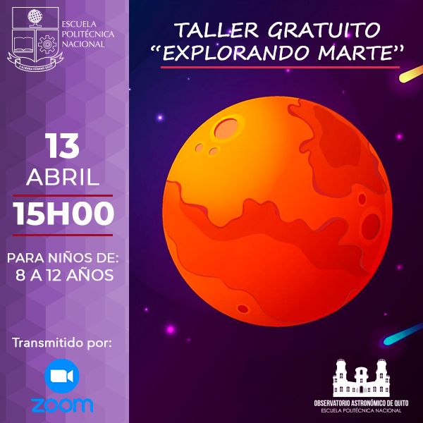 Taller para niños:  “Explorando Marte”