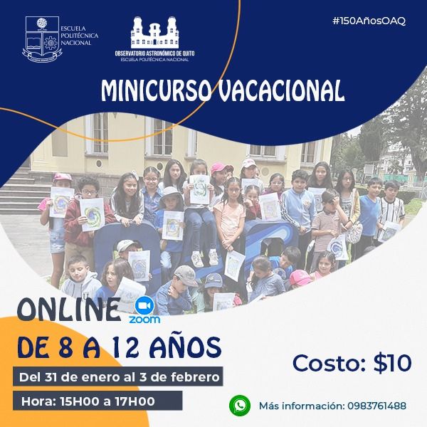 Mini curso vacacional para niños: “Astronomía y otras ciencias”
