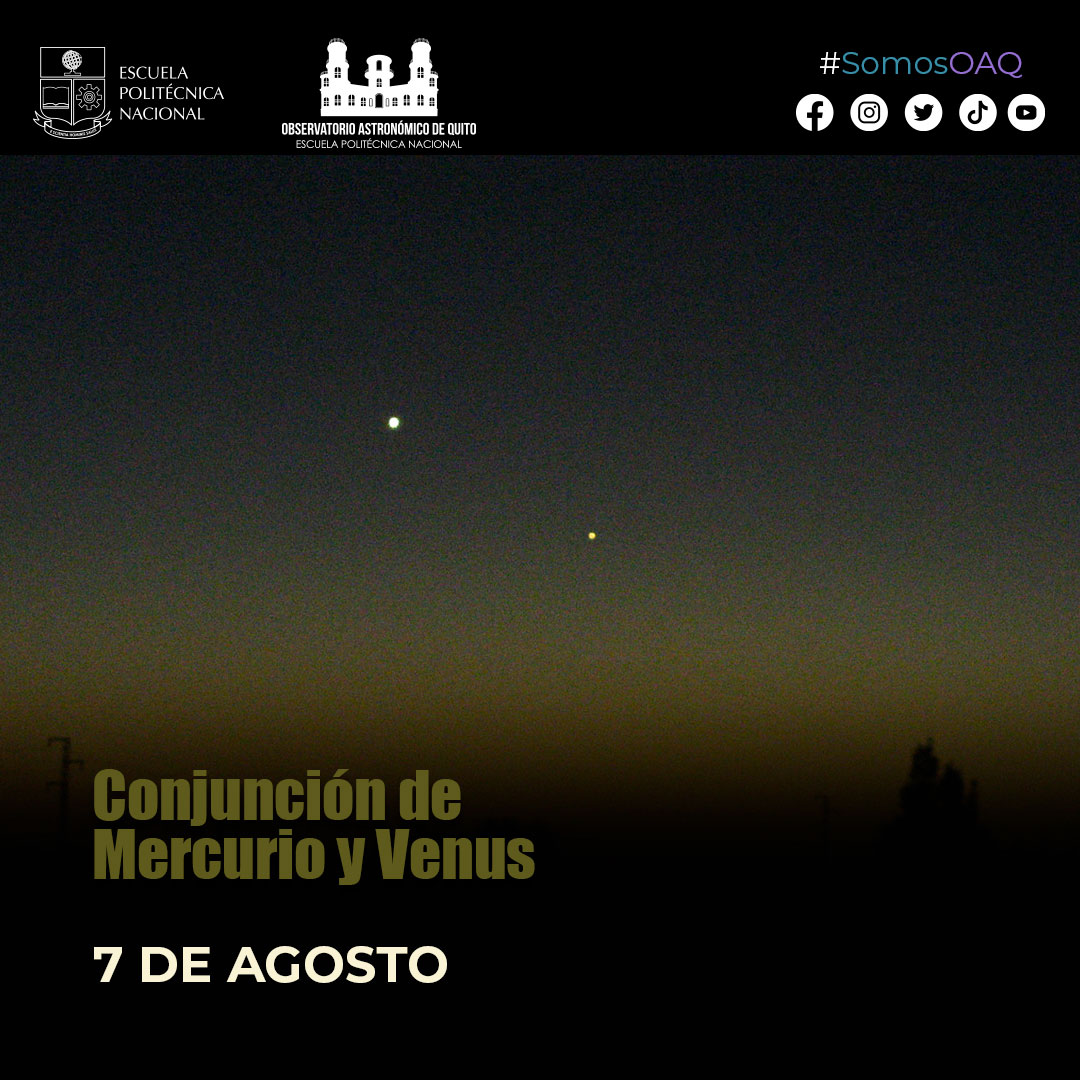 BOLETÍN DE PRENSA: Conjunción de Mercurio y Venus