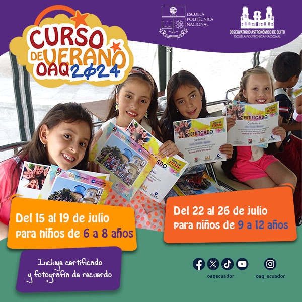 BOLETÍN INFORMATIVO: Curso de verano para niños “Astronomía y otras ciencias”