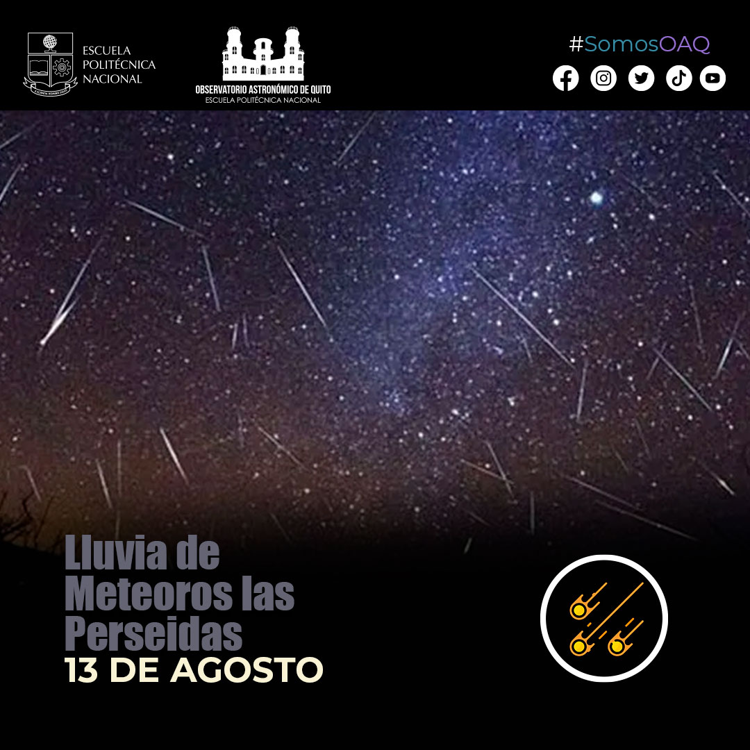 BOLETÍN DE PRENSA: Lluvia de Meteoros las Perseidas